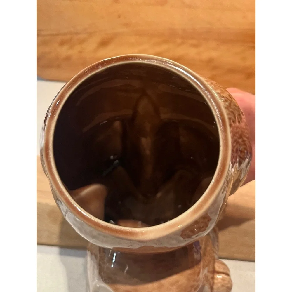 Vintage McCoy Wags Dog Cookie Jar Brown Ceramic USA 0272 Mid Century Modern